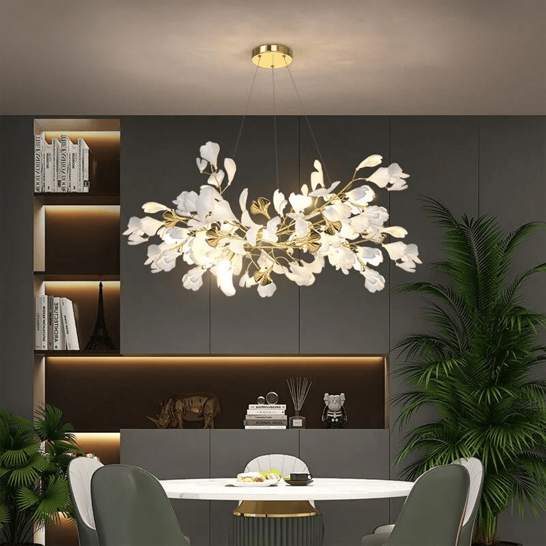 Ginkgo Chandelier A - Serene Luminaire