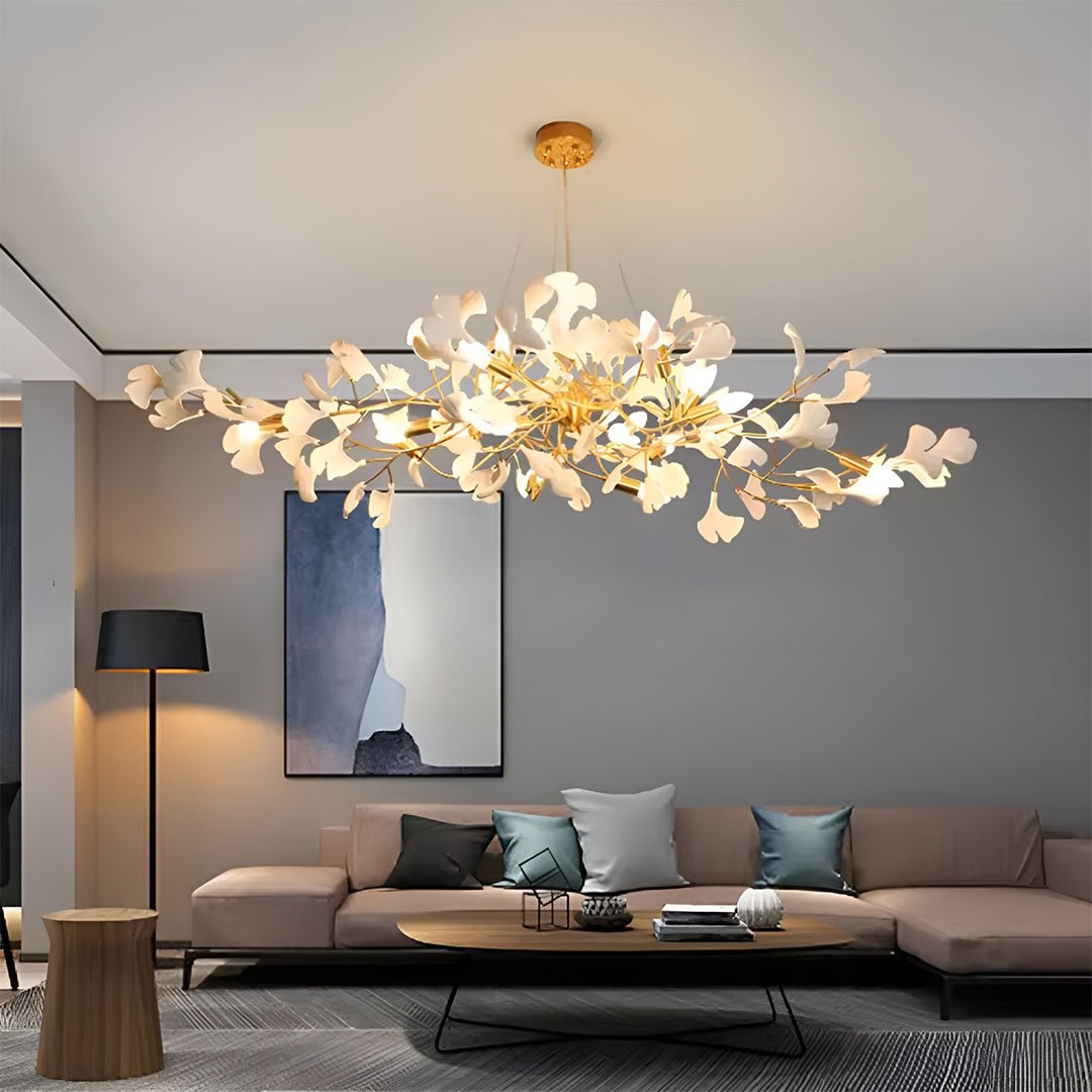 Ginkgo Chandelier B - Serene Luminaire