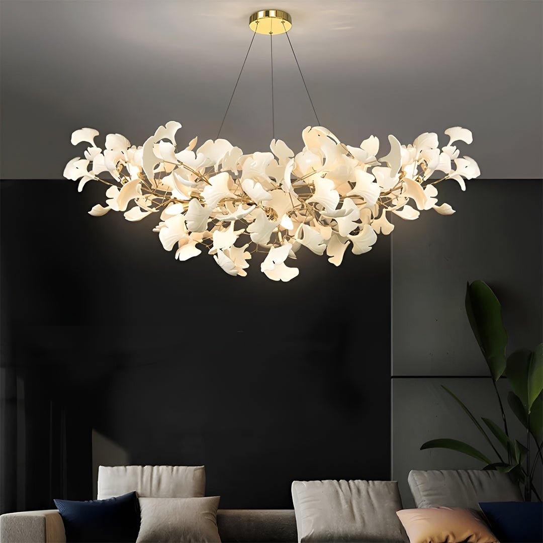 Ginkgo Chandelier C - Serene Luminaire