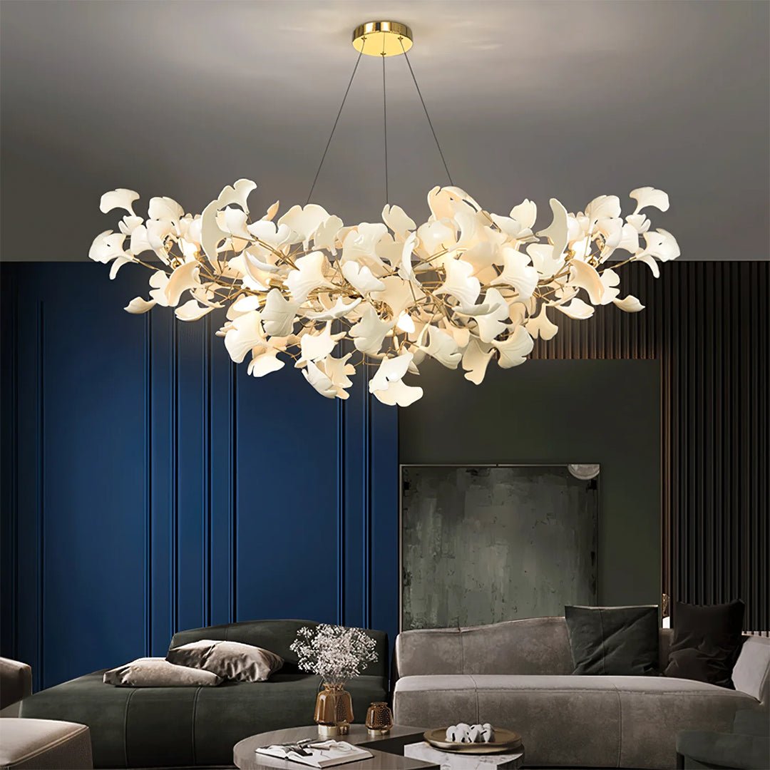 Ginkgo Chandelier C - Serene Luminaire