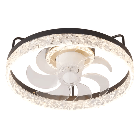 Hugger Halo Low Profile Ceiling Fans with Lights - Serene Luminaire