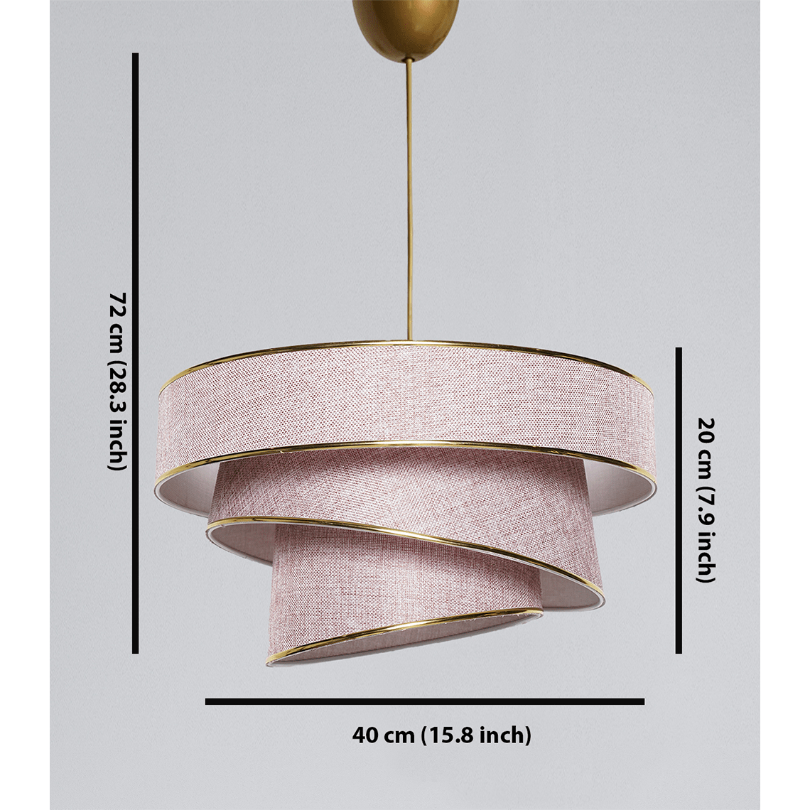 Lumière Cylindrique 16" White & Gold Tiered Drum Shade Chandelier - Serene Luminaire