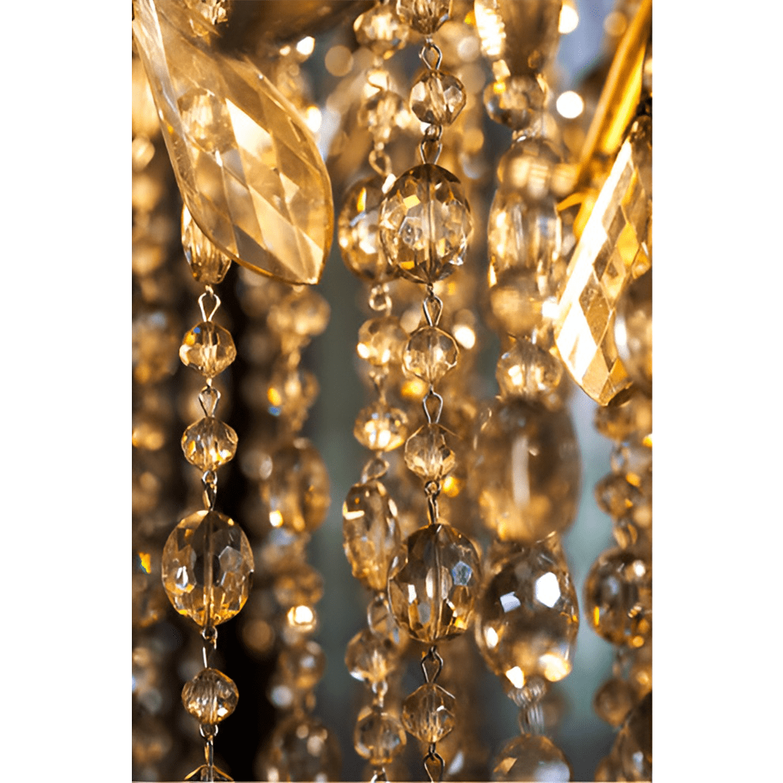 Modern Tree Branch Chandelier with Gold Rustic Branches and Golden Crystal Accent - Serene Luminaire