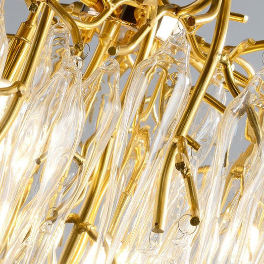 Modern Tree Branch Icicle Chandelier - Serene Luminaire