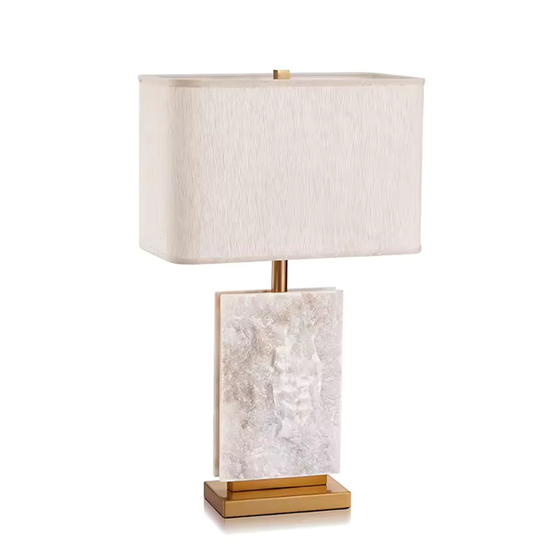 Serene Home Maddox 27" Modern Rectangular Marble Table Lamp - Serene Luminaire