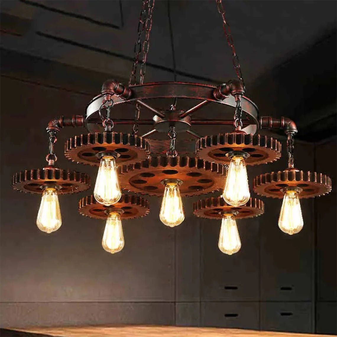 Vintage and Rustic Chandelier - Serene Luminaire