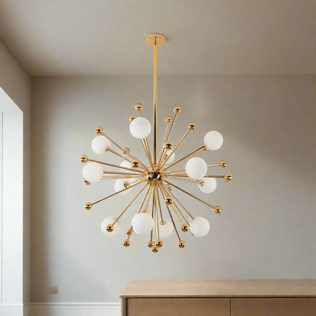 18 - Lights Modern Gold Sputnik Chandelier - Serene Luminaire