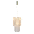 Aurielle Tiered Glass Chandelier - Serene Luminaire