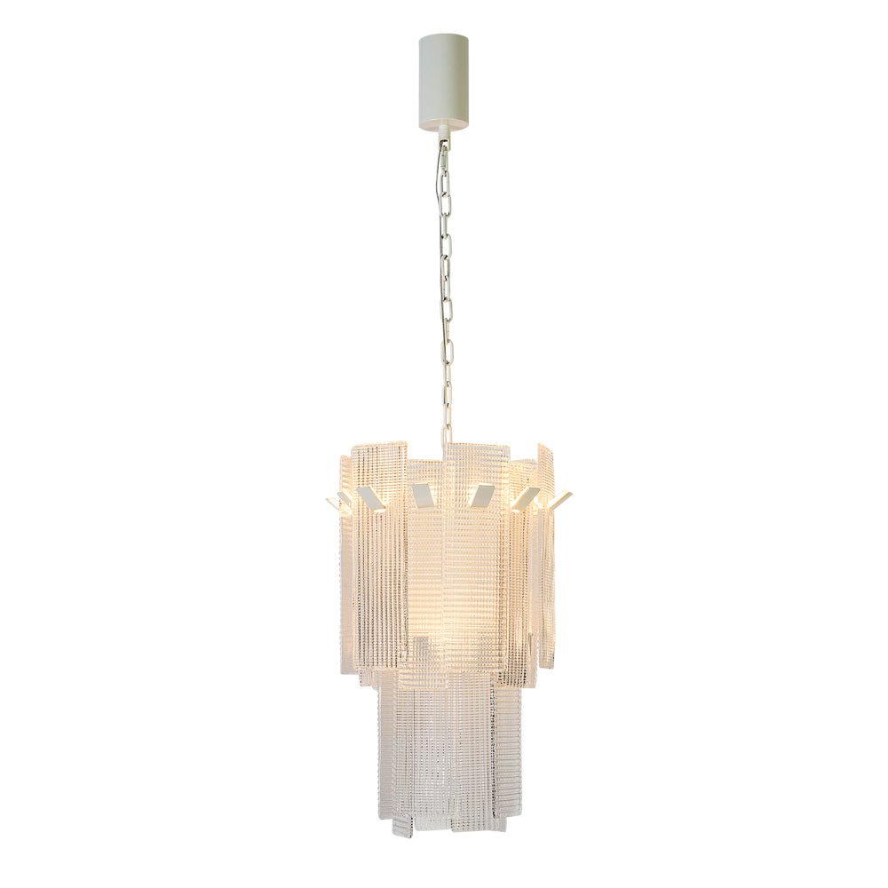 Aurielle Tiered Glass Chandelier - Serene Luminaire
