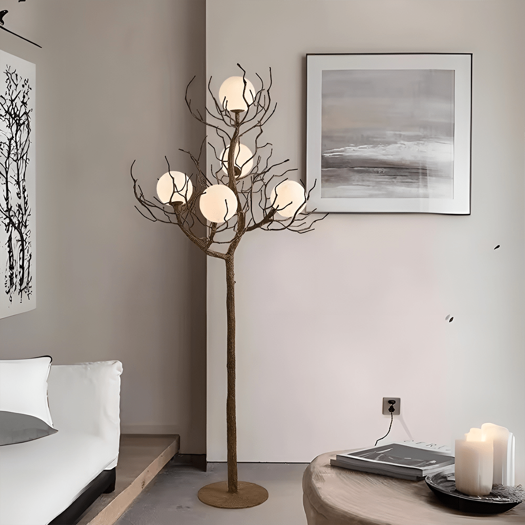 Brass Tree Branch Floor Lamp - Serene Luminaire