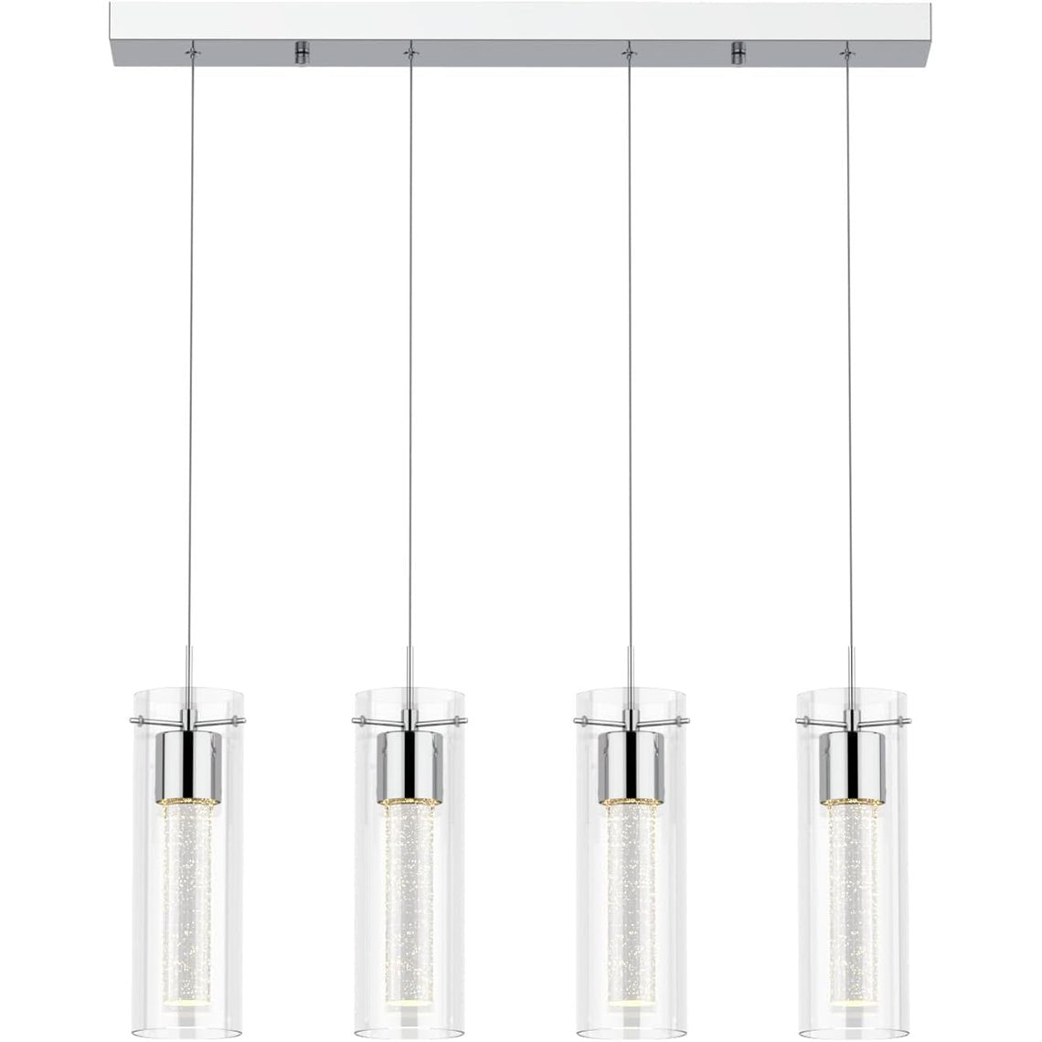 Candice 4 - Light Bubble Glass Intergrated LED Pendant Light - Serene Luminaire