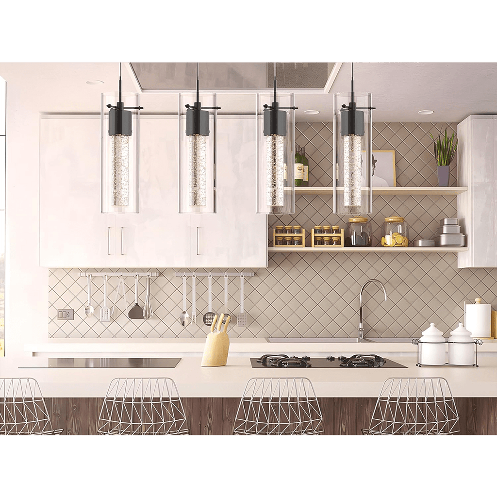 Candice 4 - Light Bubble Glass Intergrated LED Pendant Light - Serene Luminaire