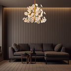 Cherry Blossom White Flower Chandelier - Serene Luminaire