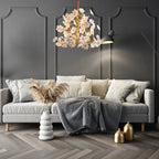 Cherry Blossom White Flower Chandelier - Serene Luminaire