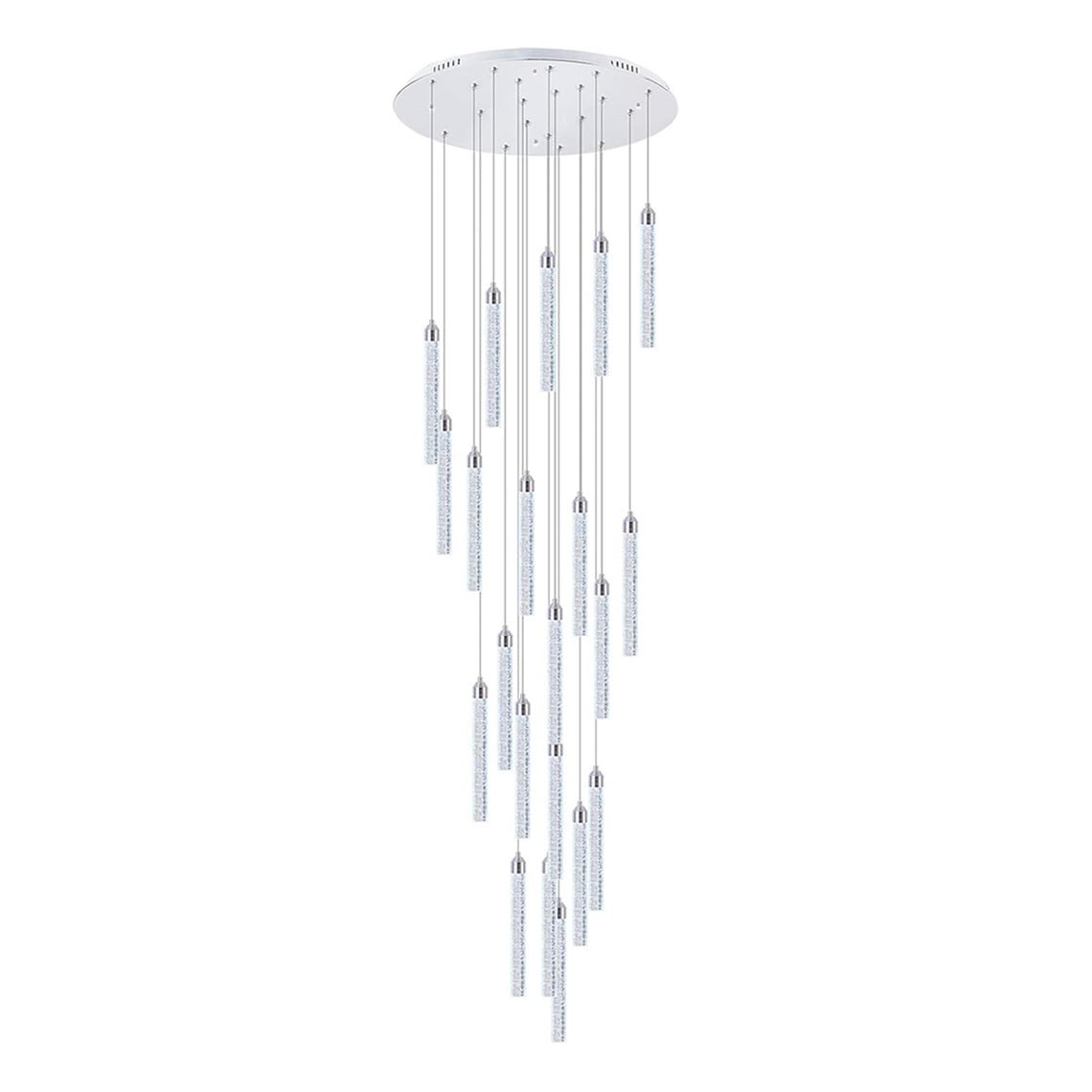 Clara 36 - Lights Staircase Large Chandelier for High Ceilings - Serene Luminaire