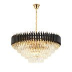 Cleofe Modern Round K9 Crystal Chandelier - Serene Luminaire