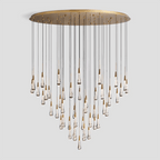 Ellene Modern Raindrop Round/Linear Chandelier - Serene Luminaire