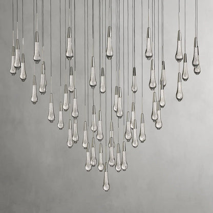 Ellene Modern Raindrop Round/Linear Chandelier - Serene Luminaire