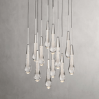Ellene Modern Raindrop Round/Linear Chandelier - Serene Luminaire