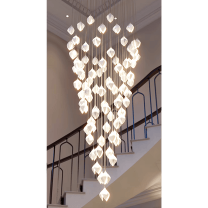 Elora White Tulip Dimmable Chandelier - Serene Luminaire