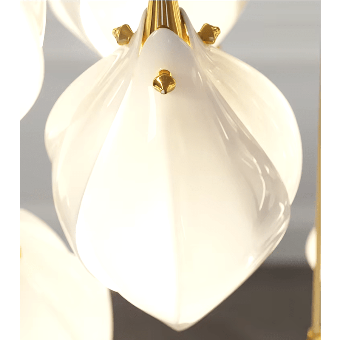 Elora White Tulip Dimmable Chandelier - Serene Luminaire