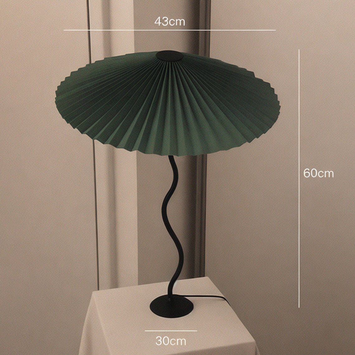 French Pleated Floor and Table Lamps - Serene Luminaire