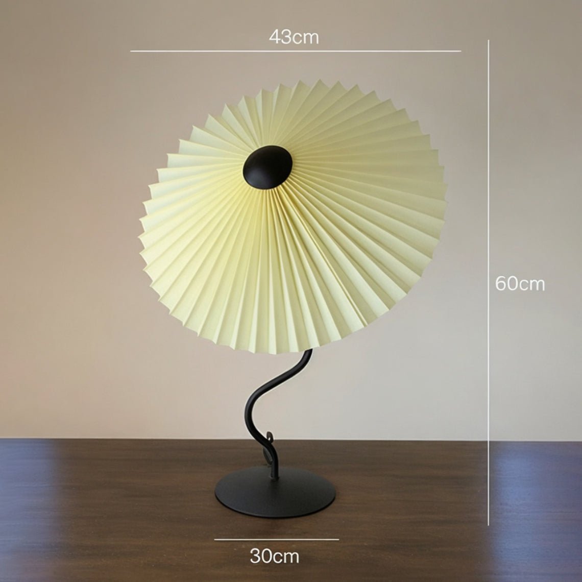 French Pleated Floor and Table Lamps - Serene Luminaire