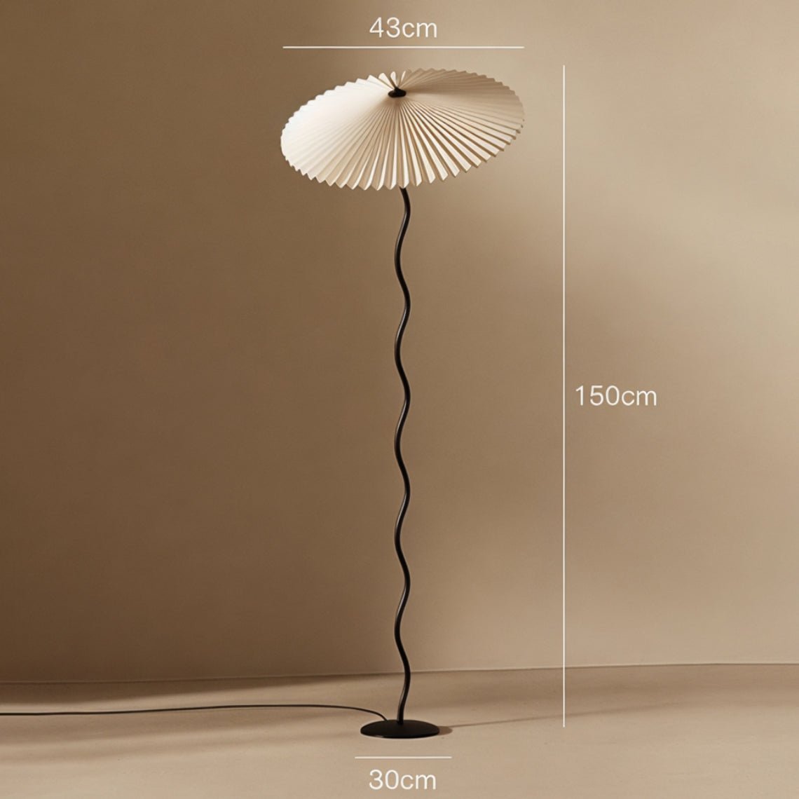 French Pleated Floor and Table Lamps - Serene Luminaire