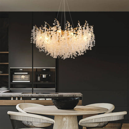 French Style Luxury Gold Money Tree Branch Chandelier - Serene Luminaire