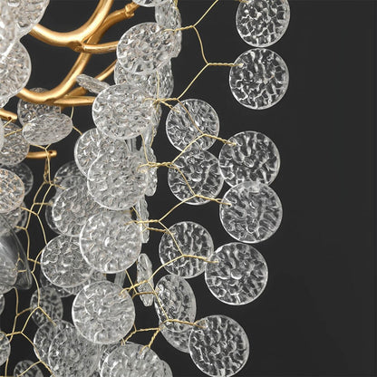 French Style Luxury Gold Money Tree Branch Chandelier - Serene Luminaire