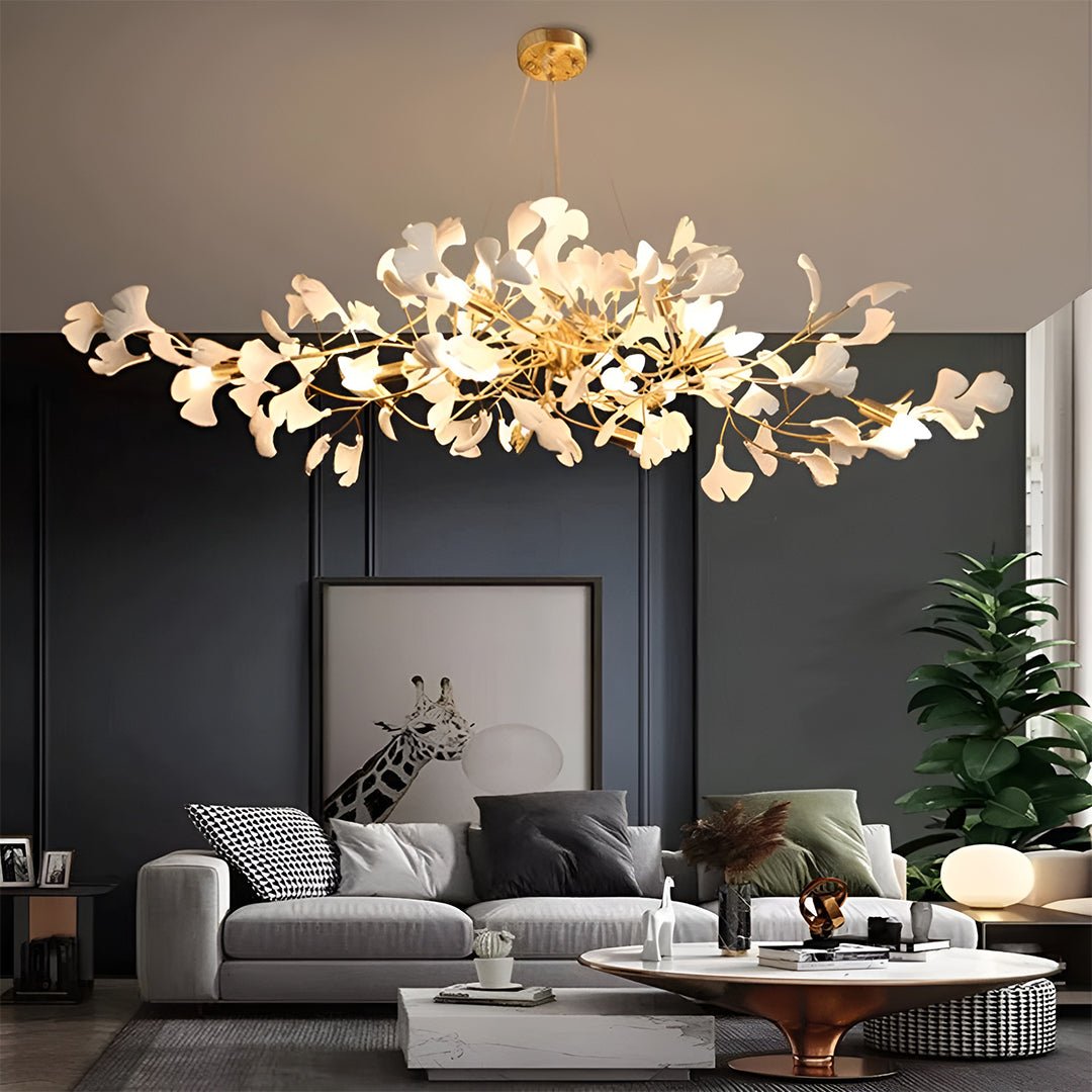 Ginkgo Chandelier B - Serene Luminaire