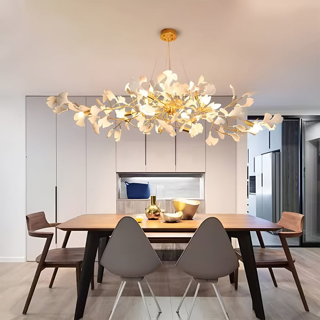 Ginkgo Chandelier B - Serene Luminaire