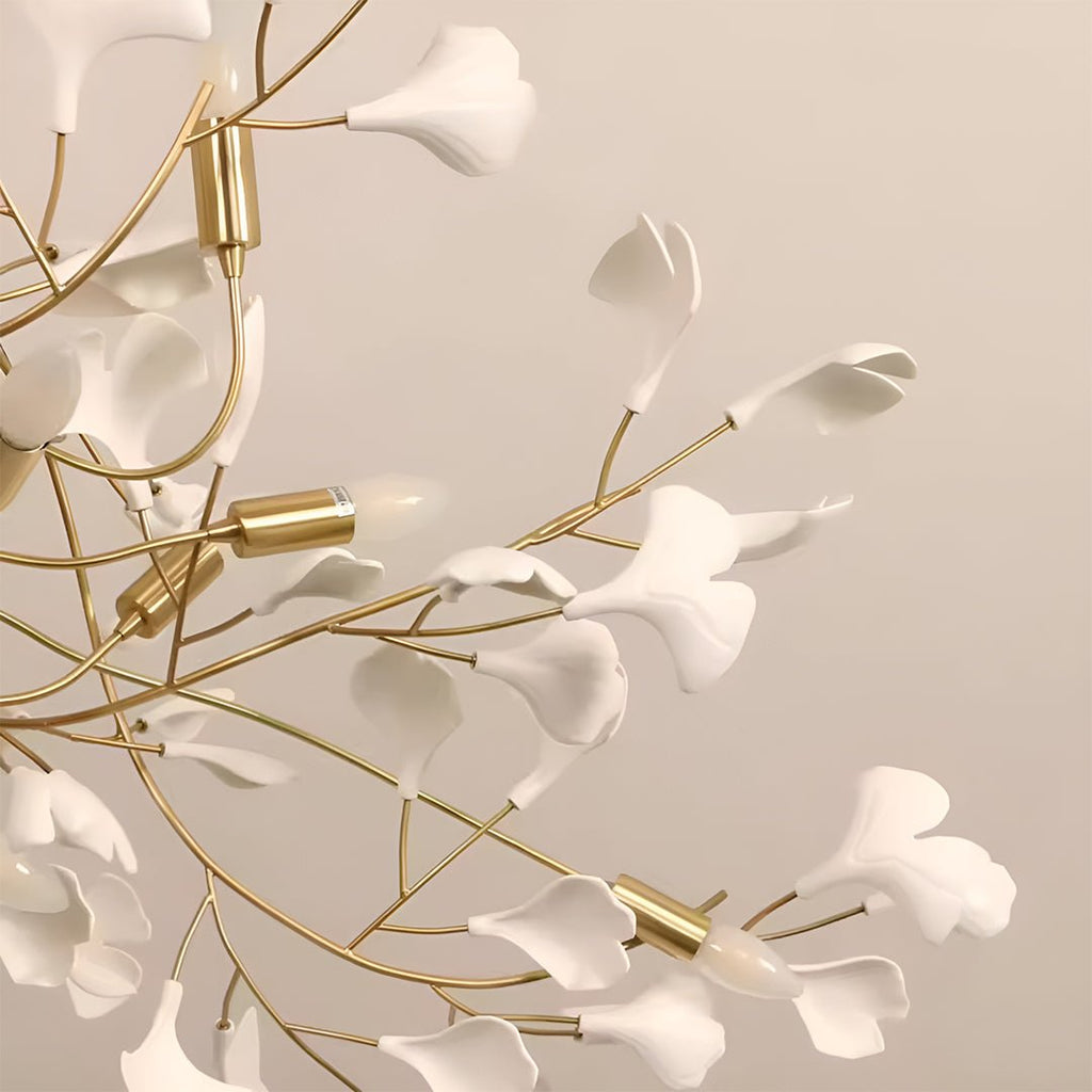 Ginkgo Chandelier C - Serene Luminaire