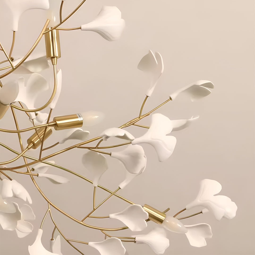 Ginkgo Chandelier C - Serene Luminaire