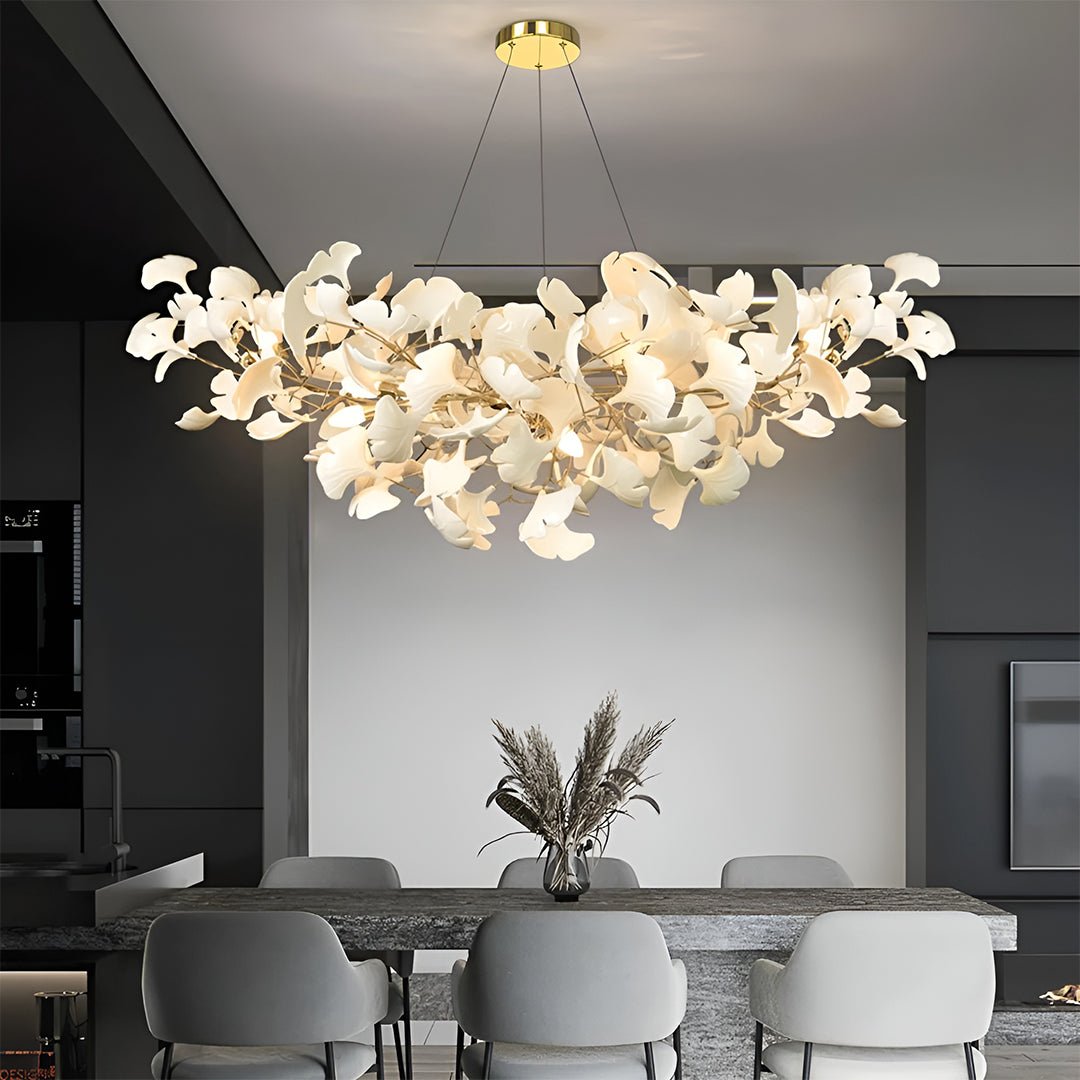 Ginkgo Chandelier C - Serene Luminaire