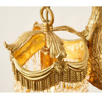 Golden Euro 26" Gold Flamingo Table Lamp with Crystal Accent - Serene Luminaire