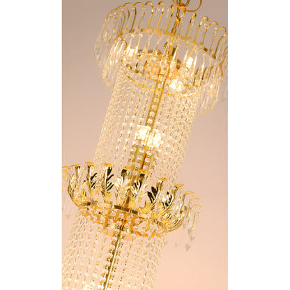 Golden Luxury 3 - Round Candelabra Chandelier For Living Room - Serene Luminaire