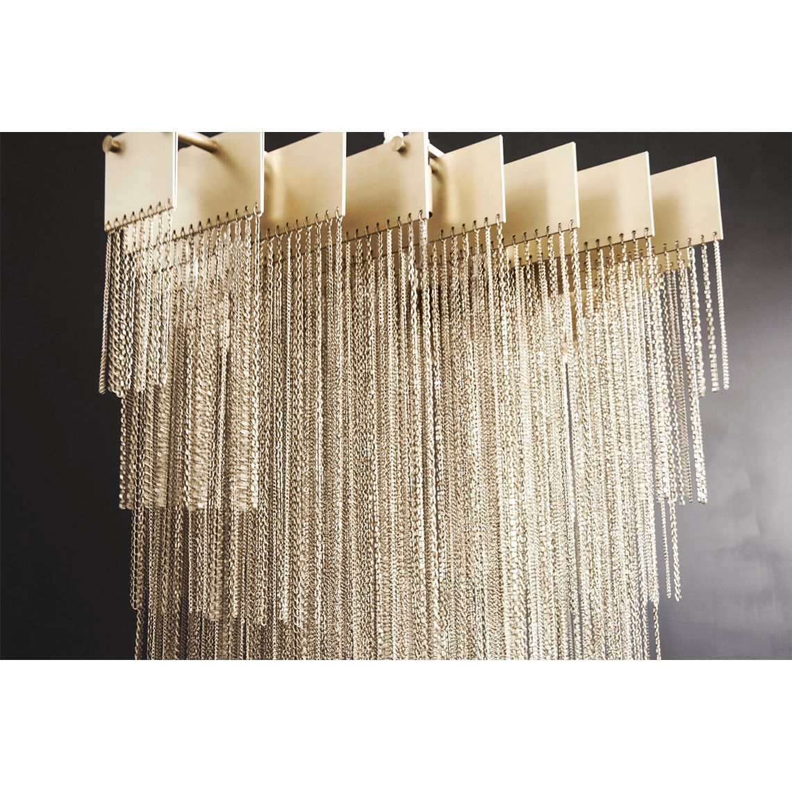 Grand Tassel Kelly Chandelier Large - Serene Luminaire