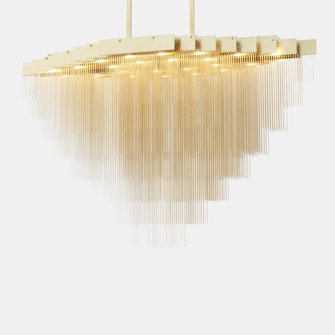 Grand Tassel Kelly Chandelier Large - Serene Luminaire