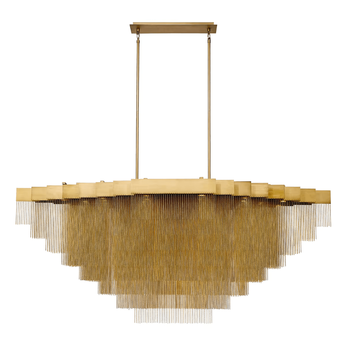 Grand Tassel Kelly Chandelier Large - Serene Luminaire