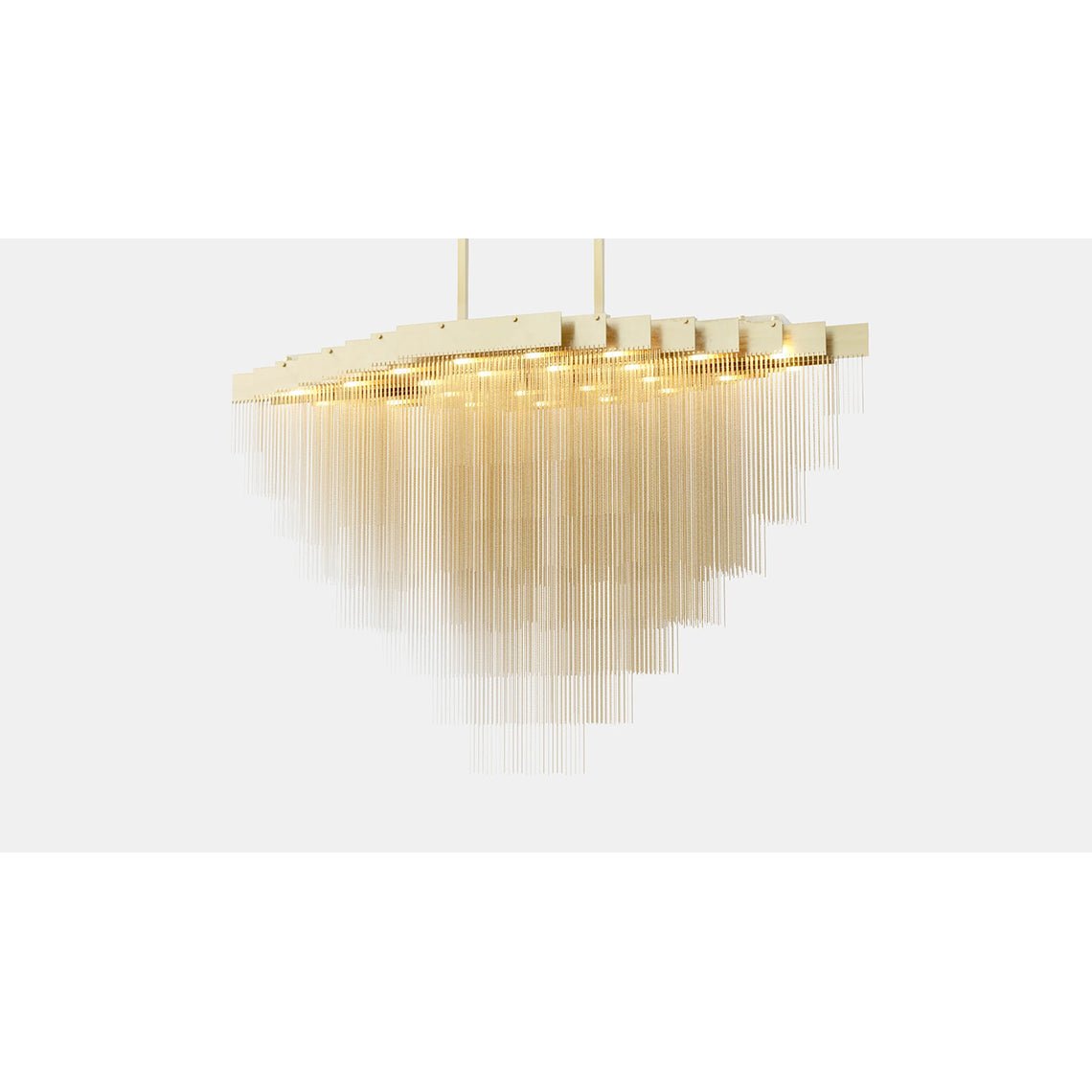 Grand Tassel Kelly Chandelier Large - Serene Luminaire