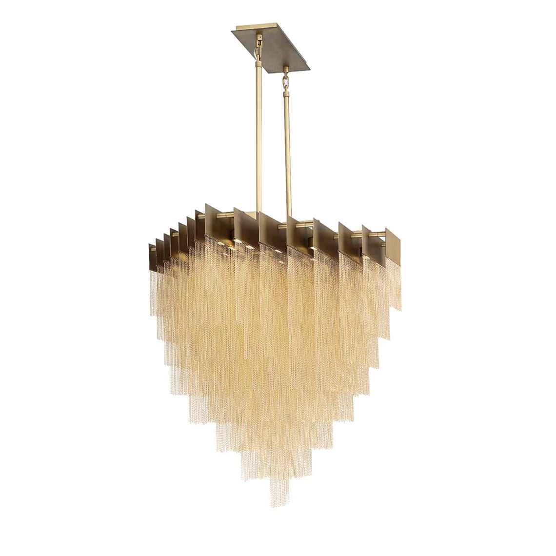 Grand Tassel Kelly Chandelier Medium - Serene Luminaire