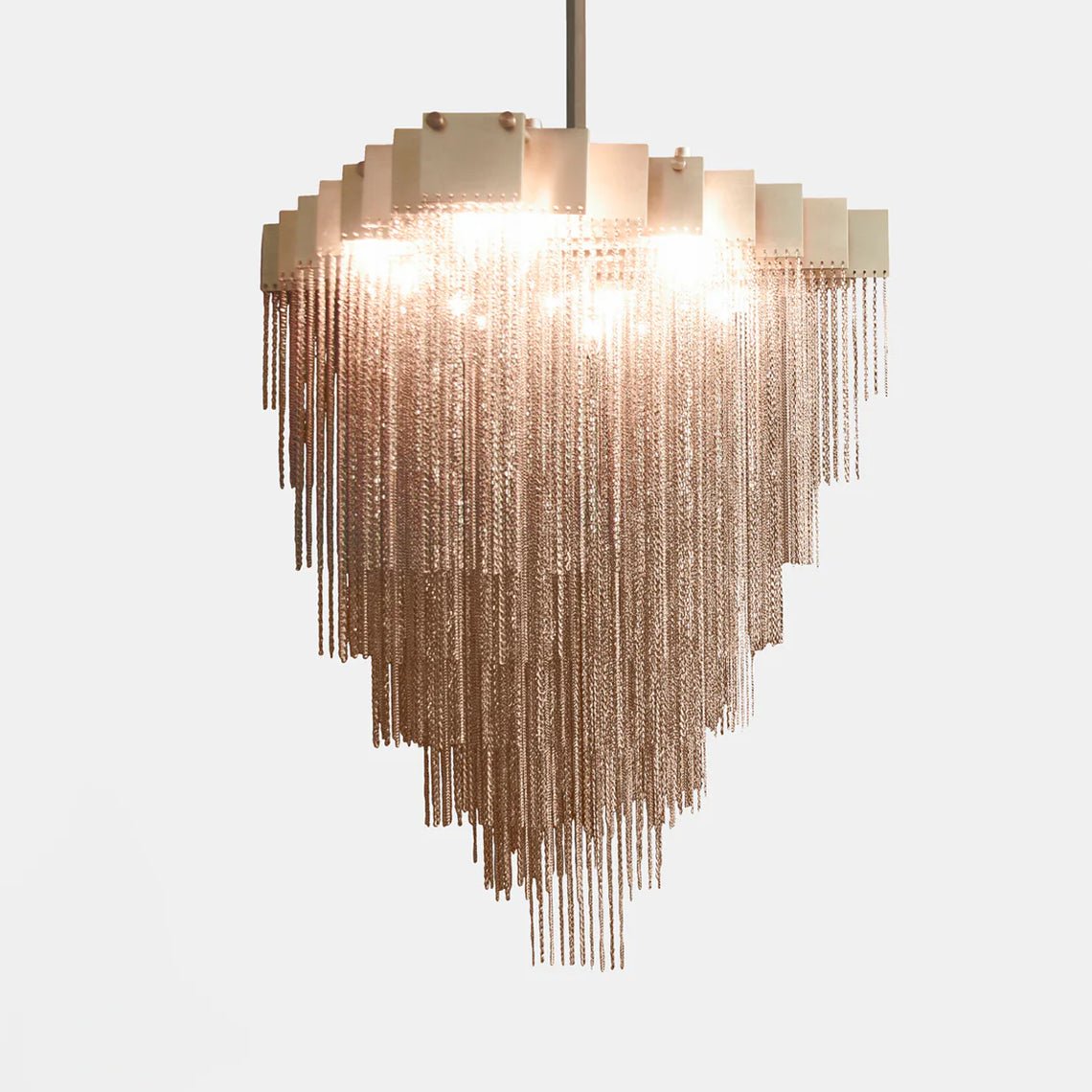 Grand Tassel Kelly Chandelier Medium - Serene Luminaire