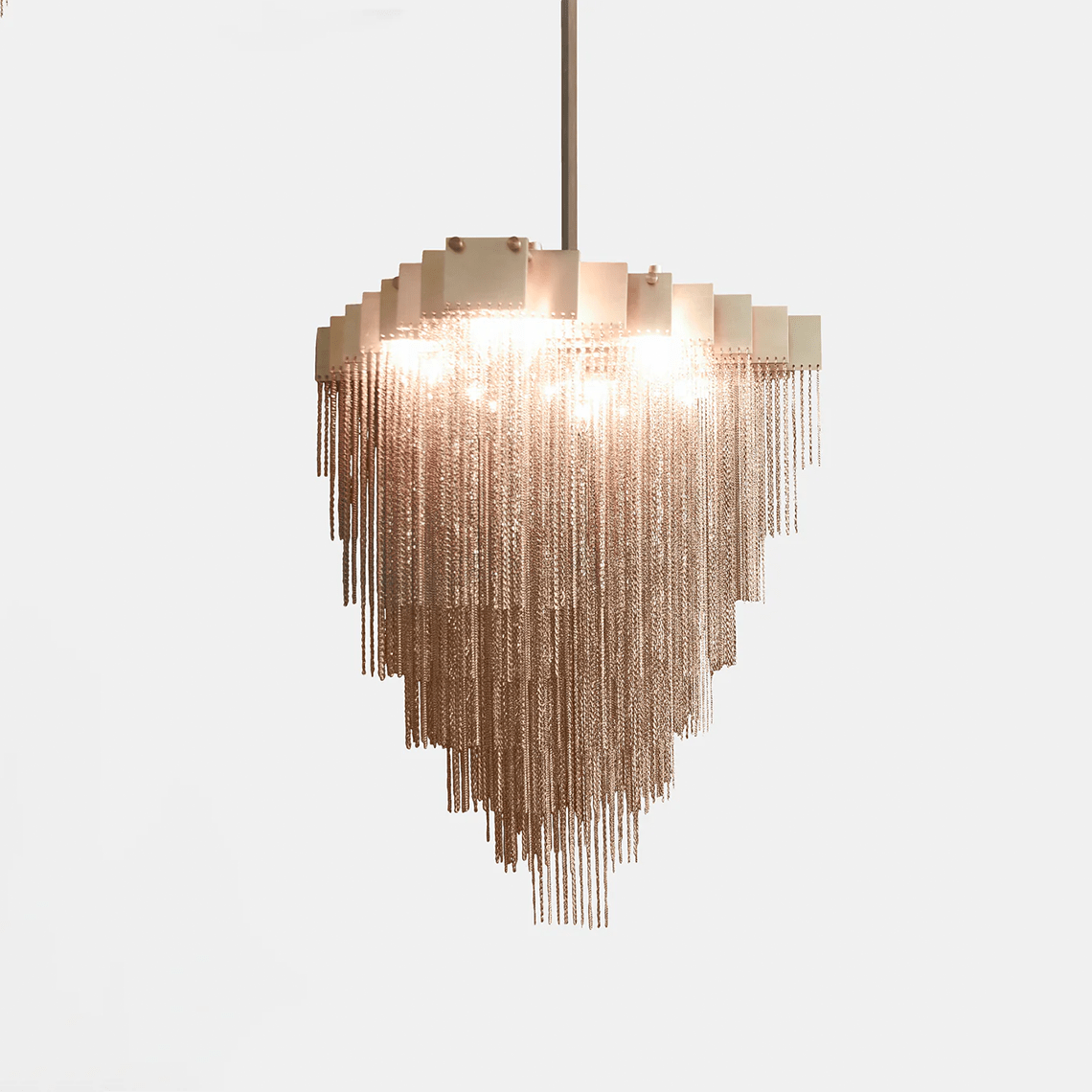 Grand Tassel Kelly Chandelier Medium - Serene Luminaire