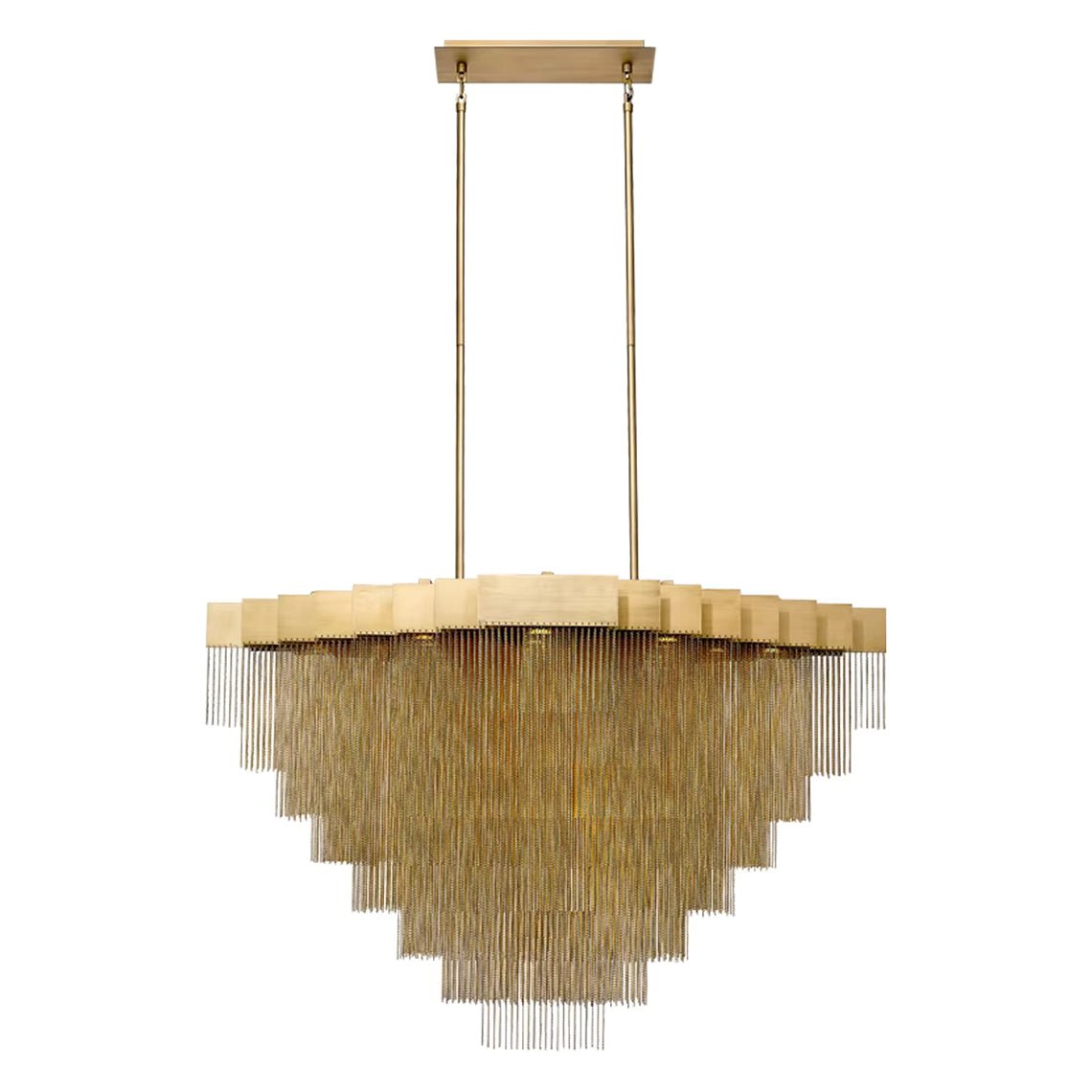 Grand Tassel Kelly Chandelier Medium - Serene Luminaire