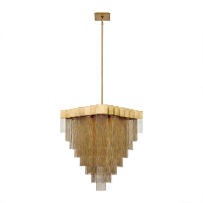 Grand Tassel Kelly Chandelier Small - Serene Luminaire