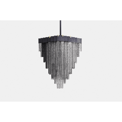 Grand Tassel Kelly Chandelier Small - Serene Luminaire