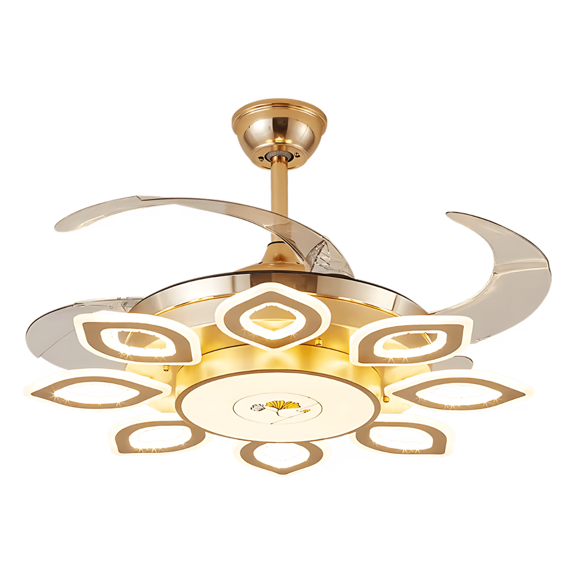 Iris Ceiling Fan with Lights for Summer and Winter - Serene Luminaire