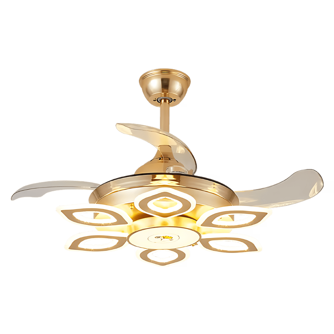 Iris Ceiling Fan with Lights for Summer and Winter - Serene Luminaire