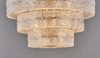 Luce Strata Tiered Round Glass Chandelier